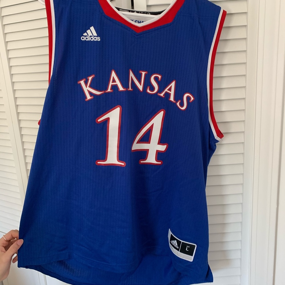 Authentic Adidas KU Basketball Jersey